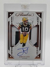 2023 Flawless Jordan Love Dual Patch Auto Bronze #5/6 Packers Sealed
