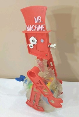 Vintage 1961 1977 Ideal Toy Co. Mr. Machine Wind Up Whistling Robot *NOT WORKING