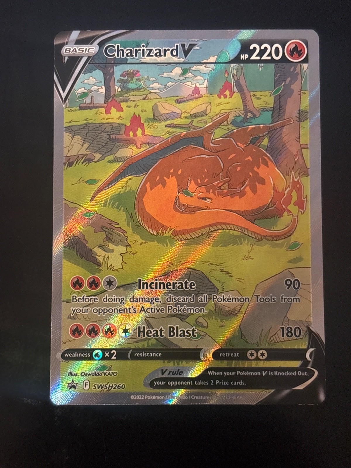 Pokemon Sword and Shield: Charizard V SWSH260 Black Star Promo Raw NM