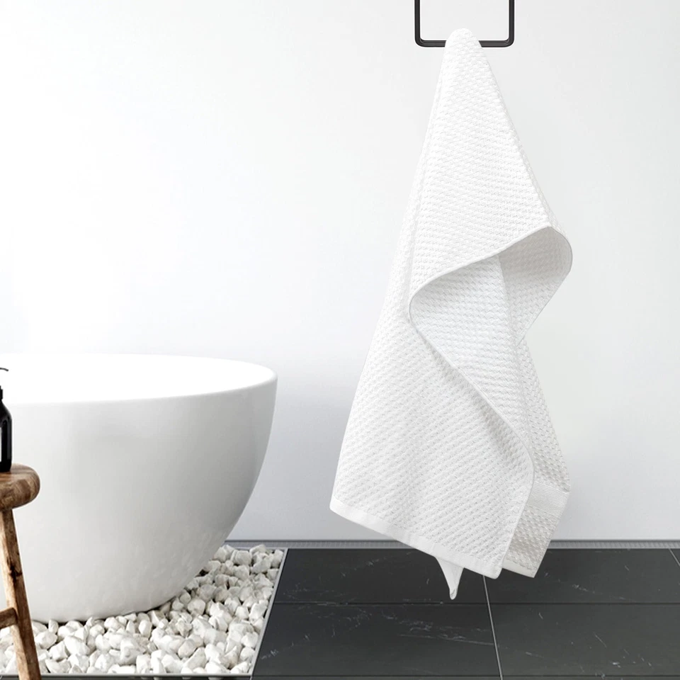 Kingrest Cotton Bath Towel Sets of 6 Pieces Hand Towels Washcloths Absorbent - Image 3 of 4