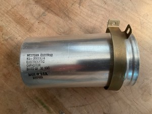 WESTERN ELECTRIC ELECTROLYTIC CAP, 39000 UF, 30 VDC, NEW