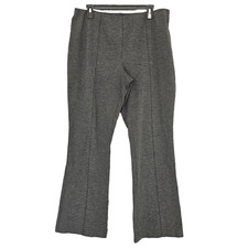 J Jill Ponte Pants Womens L Stretch Barely Bootcut Pull On Comfort Minimalist