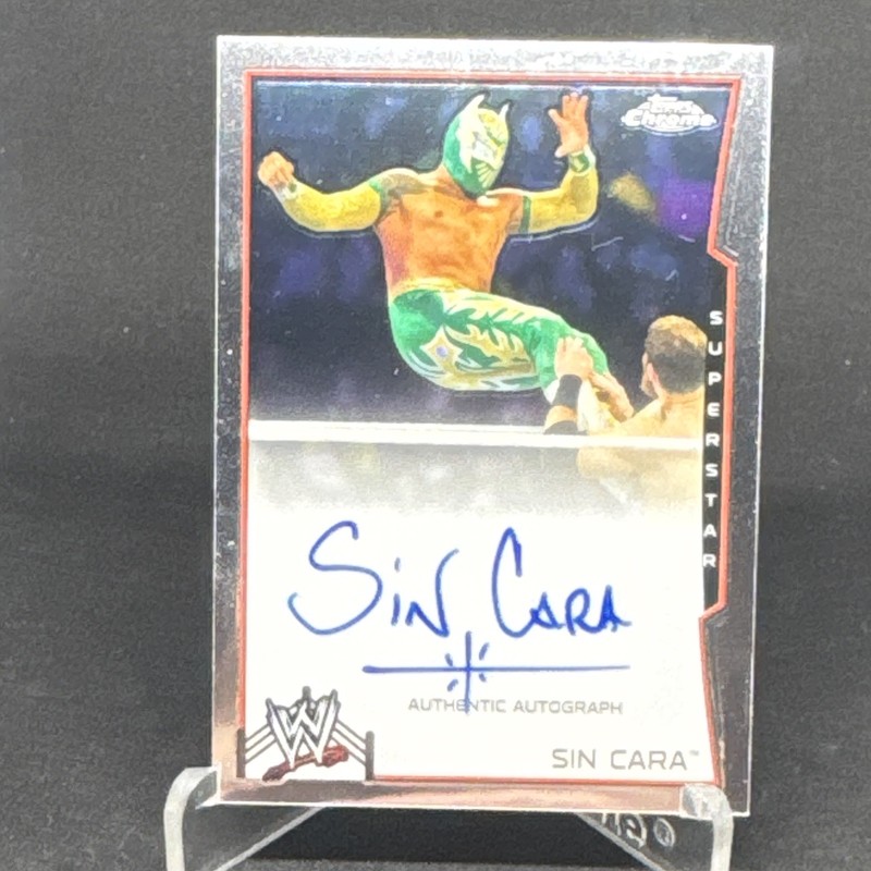 Topps 2014 Chrome WWE Sin Cara Authentic Autograph Card #87 Insert
