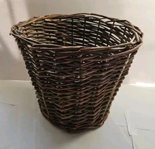Basket Primitive Rustic Display 12" Round Distressed 10" Tall Country Decor Med