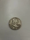 1957 Franklin Half Dollar 90% Silver, Circulated
