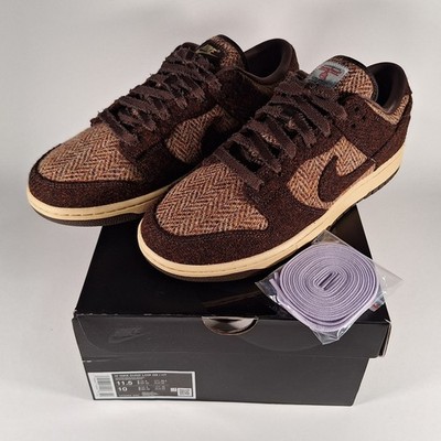Nike Dunk Low Harris Tweed Sesame / Baroque Brown IO0052 200 EU 44 US M10 W11,5