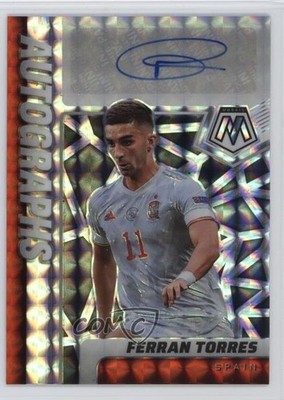 2021-22 Panini Mosaic FIFA Road to World Cup Ferran Torres #A-FTR Auto 16n7