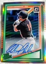 2025 Panini Donruss Baseball Rated Rookie Autograph Ethan Anderson #170