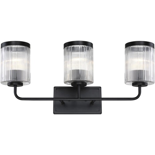 Designers Fountain D335M-3B-MB Aspen LED 24 inch Matte Black Vanity Wall Light - Picture 2 of 11