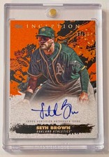 2021 Topps Inception Emerging Autograph Seth Brown #RESASB Orange 37 /50 SP AUTO
