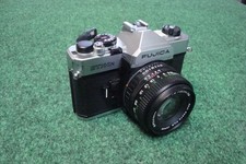 Fujica STX-1N 35mm Camera w/ X-Fujinon 1:1.9 f 50mm FM Lens and Camera Case.