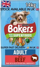 Bakers Adult Rich in Beef 14kg Dry Dog Food SUPER FAST DELIVERY IN UK 1.96 per kilo