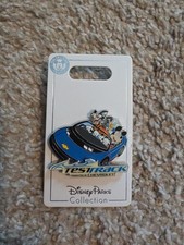 Disney Parks Mickey Mouse Donald Duck Goofy Test Track Pin