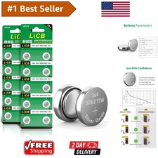 20 Pack SR621SW 1.5V Button Cell Batteries - Reliable Power for Watches