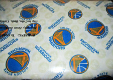 GOLDEN STATE WARRIORS FABRIC- BY THE YARD - 1