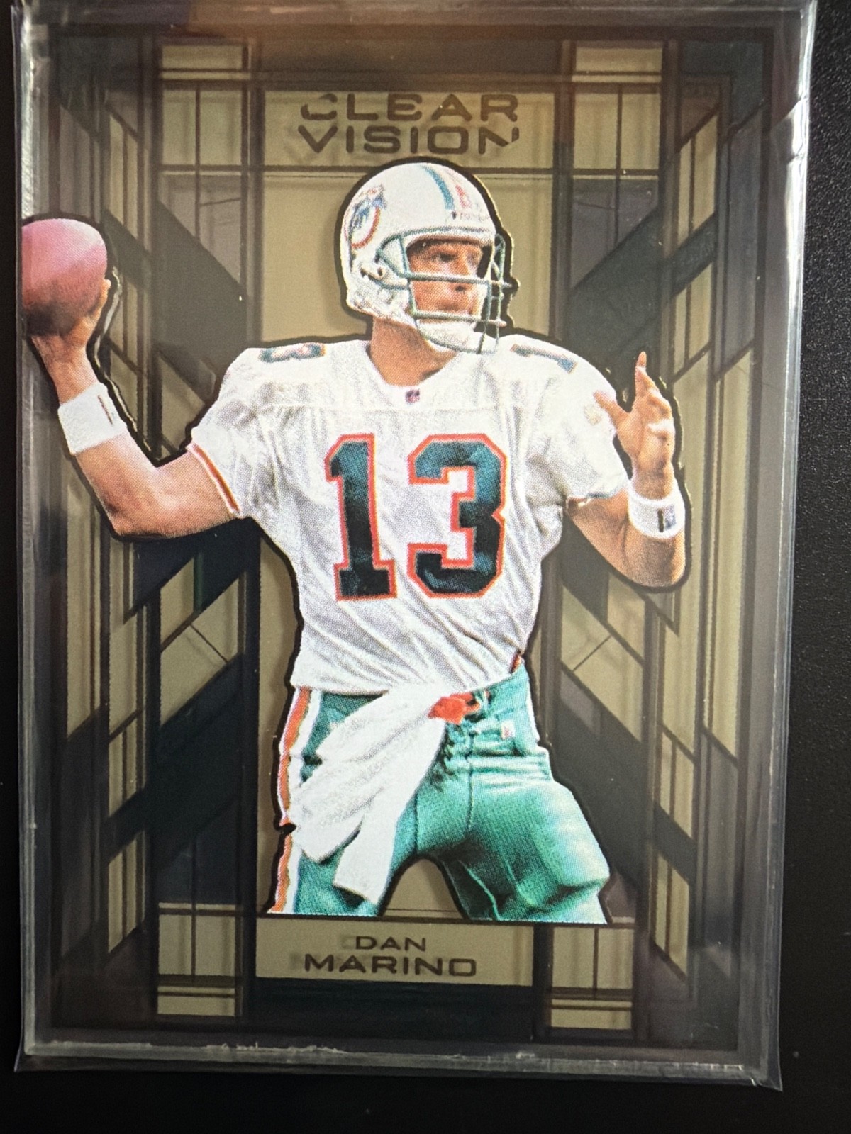 2015 Panini Clear Vision Stained Glass #SG-4 Dan Marino (Rare find/Great cond)