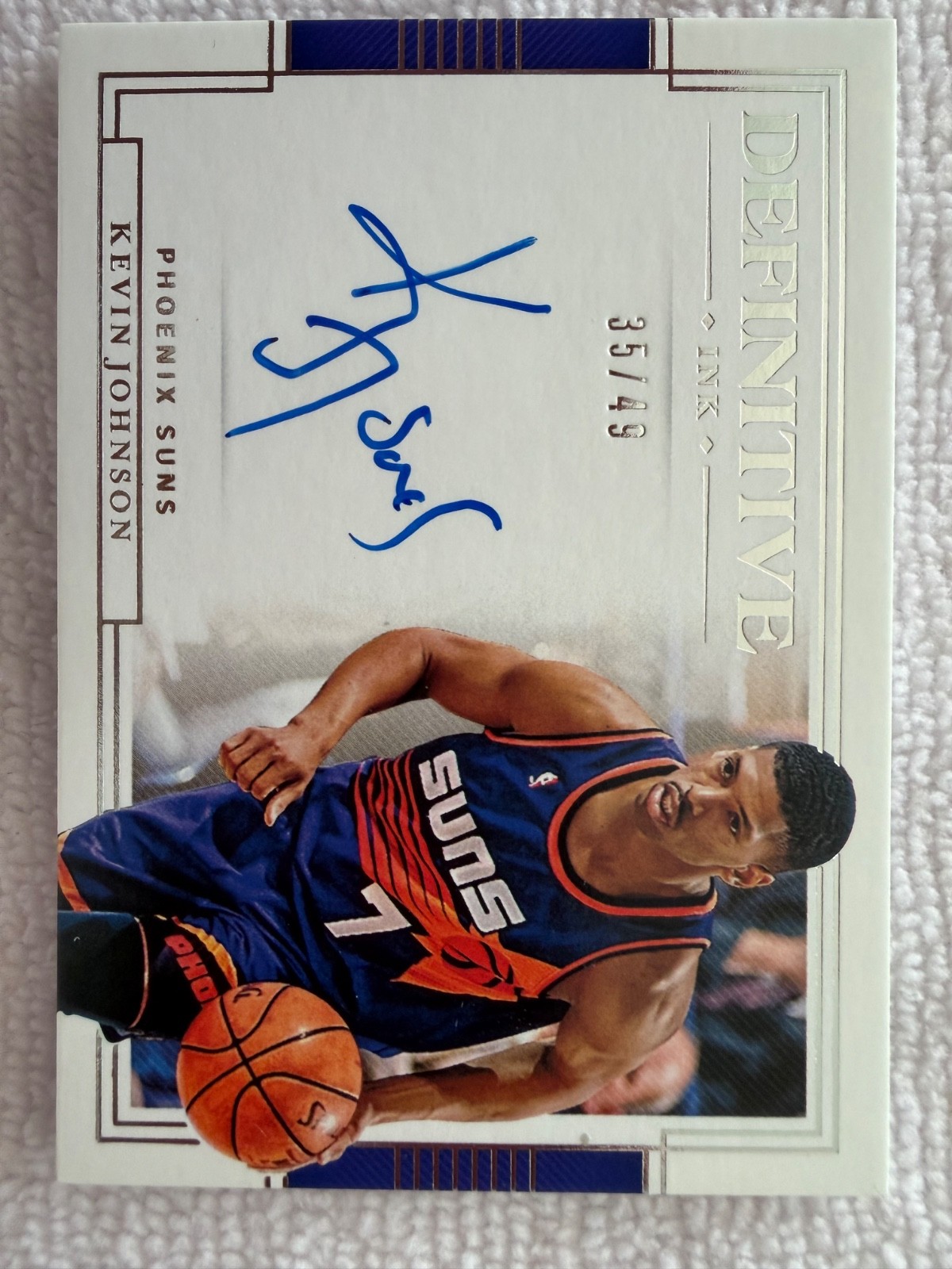 2020 national treasures auto kevin johnson /49 phoenix suns view 1