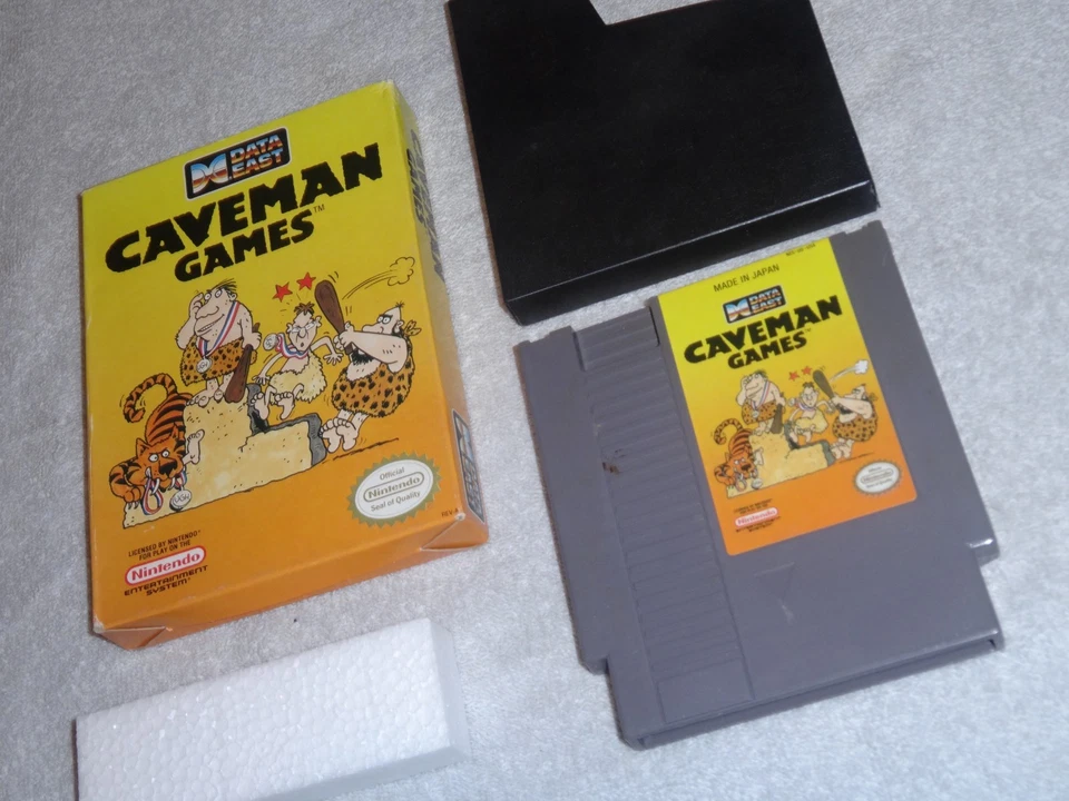 Caveman Games nes Nintendo Entertainment System 1990 VIDEO GAME+ BOX WORKS W-CMG - Image 3 of 4