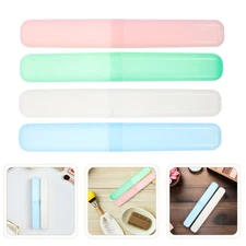 16 PCS Portable Toothbrush Container Case Plastic Toothpaste Holder