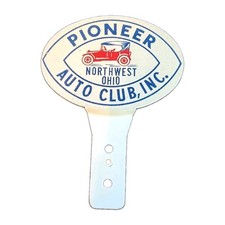 Vintage Pioneer Auto Club Inc. Northwest Ohio License Plate Topper