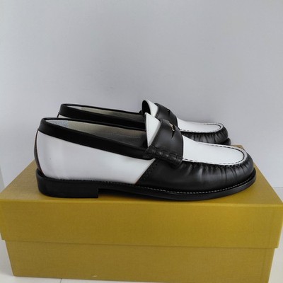 RHUDE Authentic Men's Slip On Loafer Black & White Shoes Size 10M MSRP $595