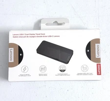 Lenovo 7-in-1 USB-C Dual Display Travel Dock - 40B90000US - BRAND NEW