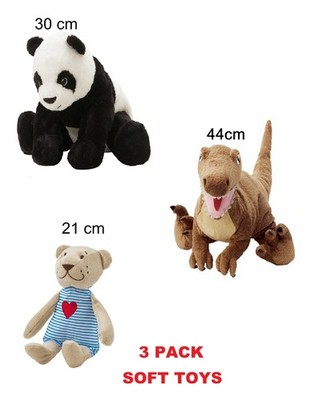 Soft toy Dinosaur Panda dog/siberian husky Kids Cuddly Children Toy Gift  UK