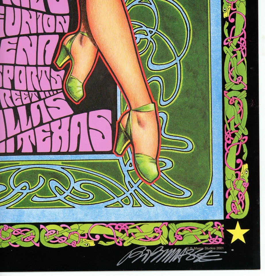 U2 - Concierto DALLAS - 1ª Edición - Firmado por BOB MASSE - 24 1/4 x 13 1/4 Foto 2 de 2