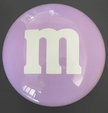 Vintage M&M 6.5” Twist Close Candy Storage Container Candy Dish