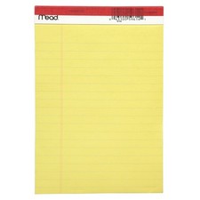 Bloc de notas legales Mead 59614 amarillo con reglas de 50 hojas 5 x 8 pulgadas (Pack de 12)