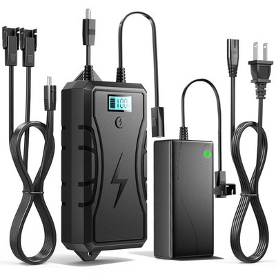 SWANPOW Battery Pack for Reclining Furniture with Charger, Wired, Black+Wired