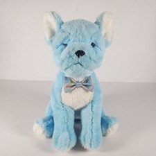 Blue Bulldog Dog Bowtie FAO Schwarz Plush 12" Stuffed Animal Soft Toy