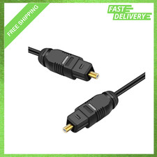 Fiber Optic Digital Audio Cable 3 Feet Toslink to Mini Toslink S P D I F