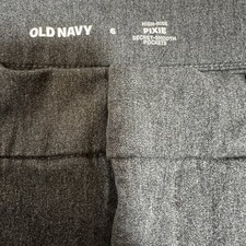 Old Navy Womens Size 6 Gray High Rise Stretch Pixie Pants Bootcut Classic