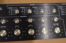 UREI Soundcraft 1620LE  DJ MIXER PREAMPLIFIER PREAMP GOLD KNOB CAP CAPS