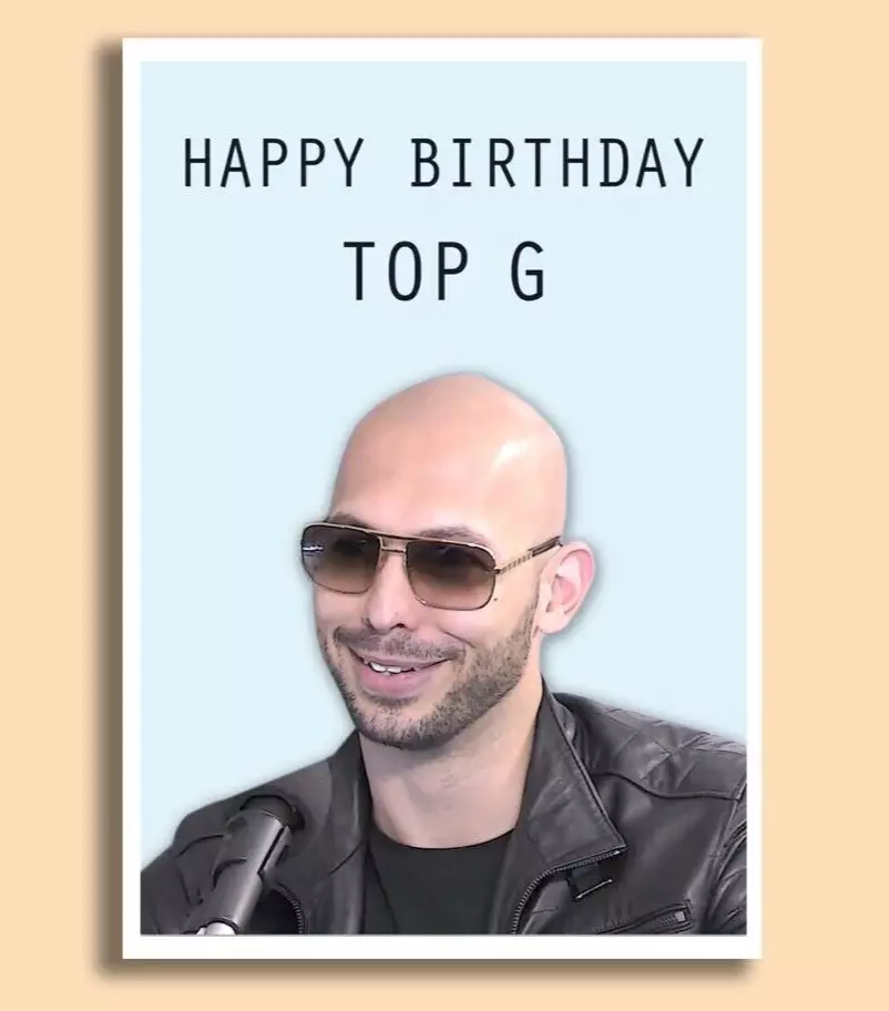 Andrew Tate Birthday Card
