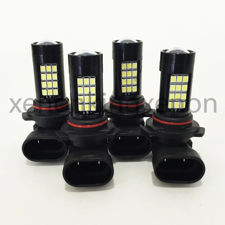 Combo 9006-HB4 9005-HB3 Samsung LED 42 SMD High/Low Beam White #x5 Light Bulbs - Image 3 of 4
