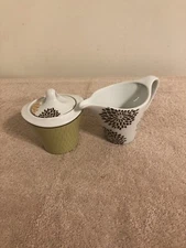 Spal Inari By Grande Living Fine Porcelain Sugar Bowl & Cream Pitcher 