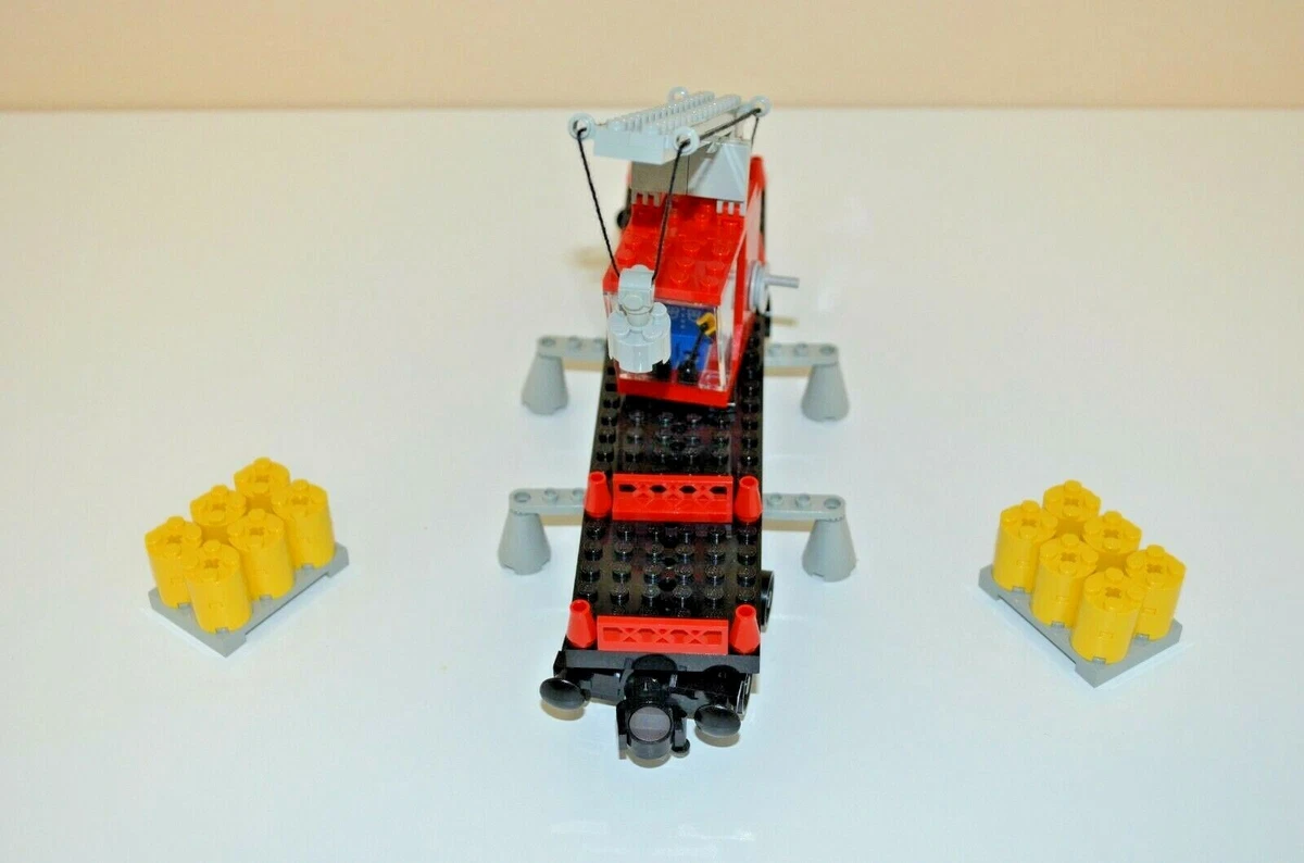 Lego Vintage 4.5V Train Set Number 7817, Crane Wagon, Produced in 