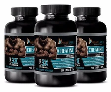 Mass Gainer - CREATINE TRI-PHASE 3X 5000mg - Muscle Building - 3 Bot 270 Tablets