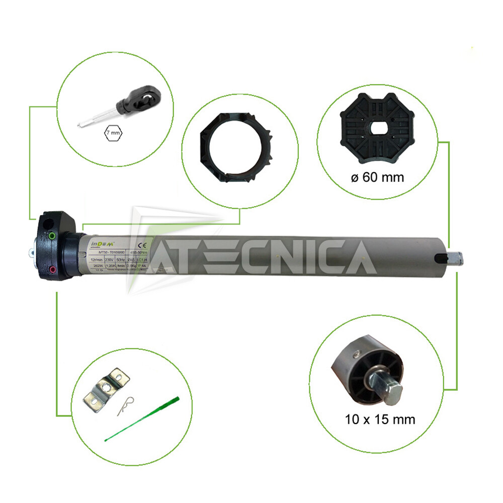 Motore Professionale Indem 30 Nm 60 kg per Automazione Serramenti