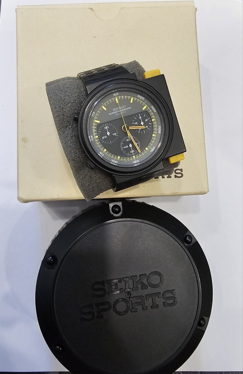 Vintage Seiko Aliens Ripley 7a28 7000 Speedmaster JDM Watch Mint 