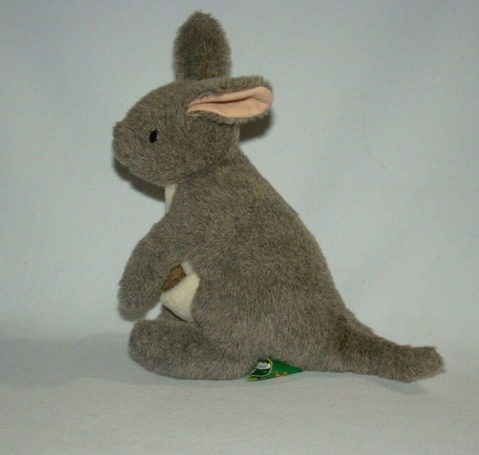 2011 Wild Republic Kangaroo Mom & Joey 7" Plush K&M International