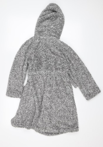 George Boys Grey Solid Polyester Blend Robe Size 7-8 Years - Picture 2 of 12