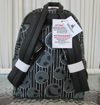 Disney Parks Jack Skellington Mini Backpack Nightmare Before  display picture 3
