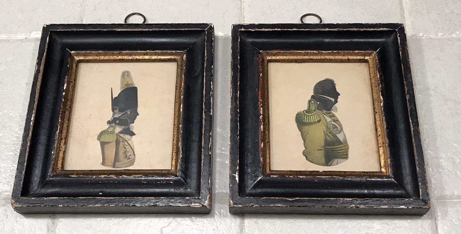 Antique John Buncombe Officer of the 60th Rifles Silhouettes Nevill ...