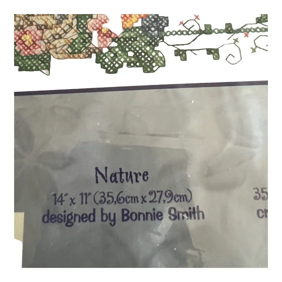 Bucilla a Cuadros Estampada Punto de Cruz Naturaleza Garbanzos 43191 Kit 14x11 Sin Abrir 2002 Foto 4 de 4
