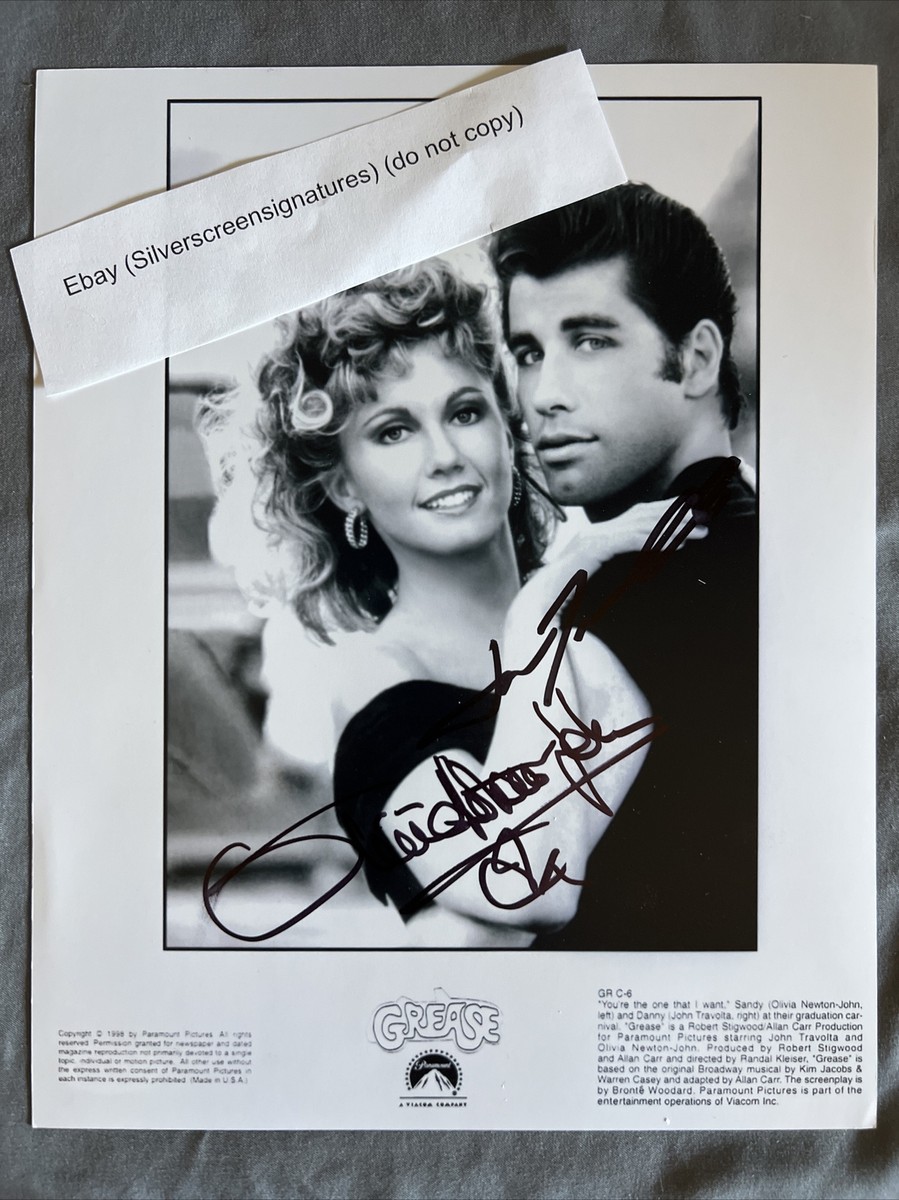 HWC Tradin FR A4 John Travolta & Olivia Newton-John Grease - A4 Framed