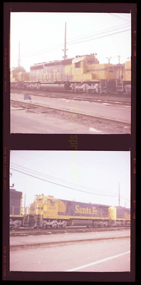 ATSF Santa Fe Locomotives #5111 / #8047 - Vintage Railroad Negatives x2 ...