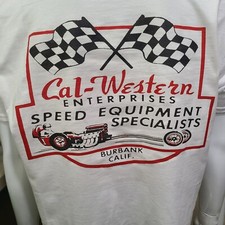 Vintage RACE/GASSER/DRAG/SPRINT/NASCAR RACE T-SHIRT CAL WESTERN SPEED EQUIPMENT